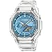 Casio G-Shock Analog-Digital Sky Blue Dial Translucent Resin Band Watch - GA2100BM-7A2