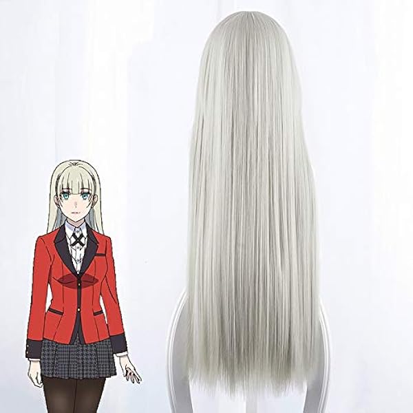 Kakegurui dwangmatige speler 2 pruiken Momobami Ririka kostuum Yomoduki Runa pruiken cosplay lang steil haar synthetische pruik pruik cap