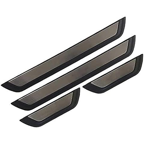 LIUTA Set Car Door Sill Pedal Protectors Stainless Steel Cover