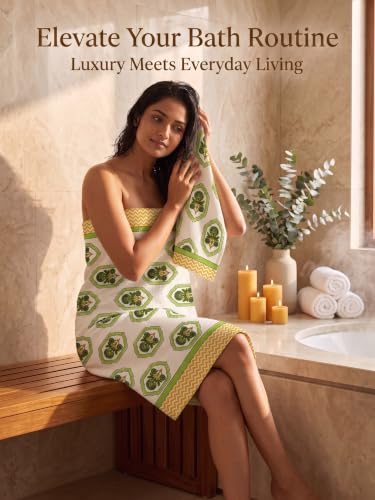 Image of Mafatlal Madhuban 250 GSM Cotton Bath Towels Pack of 3 | Premium Waffle Weave | 147 x 76 cm | Quick Dry | Everyday Use | Mint Green