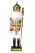 Clever Creations Gold King 12 Inch Traditional Wooden Nutcracker, Festive Christmas Décor for Shelves and Tables