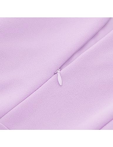 Image of HomRain Women's Church Dresses Modest Bell Sleeve Wedding Guest Cocktail Tea Party Vintage Evening Dress
