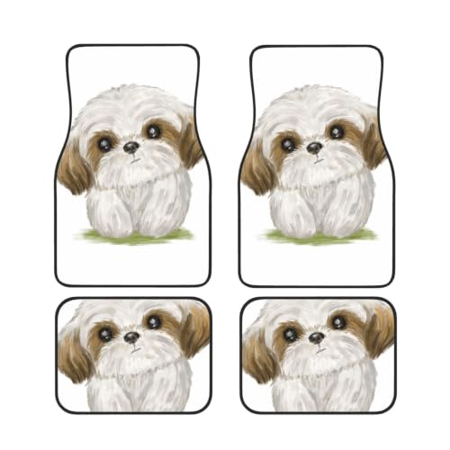 Alfombrillas de coche Shih Tzu para mantener limpio el suelo del veh&iacute;culo en d&iacute;as de lluvia