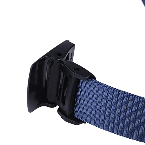 Image of Men Blue Nylon Leather Belt For Casual And Partyware