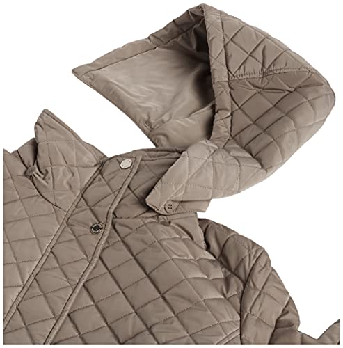 Calvin Klein Women's Plus-Size Classic Quilted Jacket With Side Tabs, Tawny Owl, 2X #TOP6