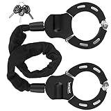 SHTALHST Anti Theft Electric Scooter Lock, Black, Key Lock, Rugged, Secure, Deterrent, Chain Bike Lock, Scooters, Segway, Ninebot, NIU