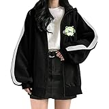 Fleecejacke Damen Lang Patchwork Kapuze Winterjacke Steppjacke Wintermantel Kunstfell Riesen-Sweatshirt Super weich und bequem Taschen Langarm Winterjacke Dicke Wintermantel Casual