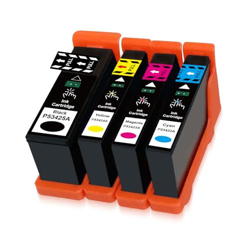 Transpex Compatible Ink Cartridge Replacement for Primera Ink 53422 53423 53424 53425 for Primera LX900 Printer Ink (1 Black,1 Cyan,1 Magenta,1 Yellow)
