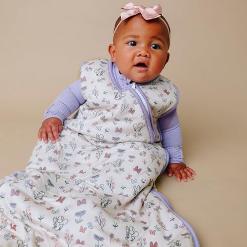 Image of Copper Pearl Baby Sleep Sack, Minnie Mouse's Bowquet - 2.5 TOG Winter Wearable Blanket for 0-6 Months, Sleeveless Sleep Sack for Baby Boy or Girl