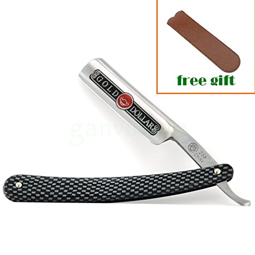Grandslam Gold Dollar Professional Handmade Shave Ready Straight Razor - Cut Throat Knife + One Free Shaver Case Holder - Gift for Men