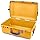 Pelican 1595 Case by ColorCase - Yellow - Large Sized Waterproof Case (Case Only) - Orange Handles & Latches