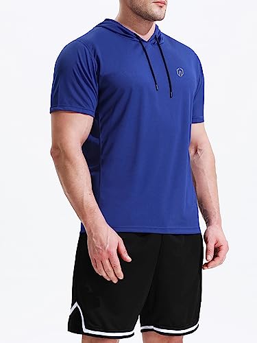 NELEUS Dry Fit Workout Athletic Muscle Tank Top Running Shirts with Hoods - Image 6