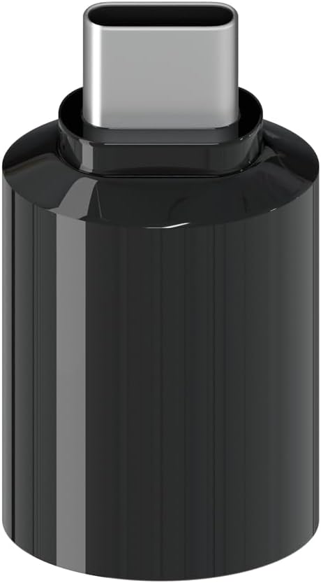 Premium Style Lightning to USB Type-C Adapter for Audio Black