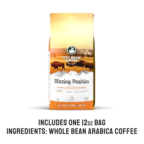 City Brew Blazing Prairies - Café en Grano Tostado Oscuro 12 oz miniatura 2