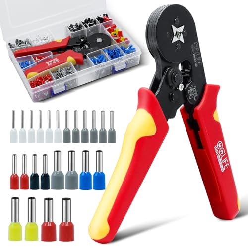 CCLIFE Crimpzangen Aderendhülsen Set Crimper...