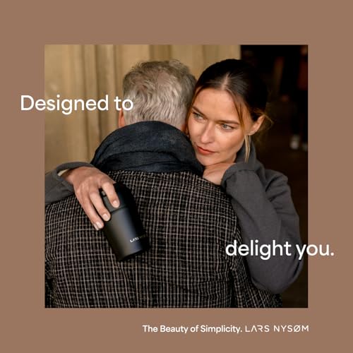 Image of LARS NYSOM Thermo Coffee Mug to go 17oz | Travel Mug 0.5 Liter with Insulation | Silicone grip base | Leak Proof Stainless Steel Tumbler for Coffee and Tea on the Go (Powder Misty Blue, 17oz)
