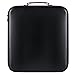 CD Case, COOFIT 160 Capacity DVD Storage DVD Case VCD Wallets Storage Organizer Flexible Plastic Protective DVD Storage Black