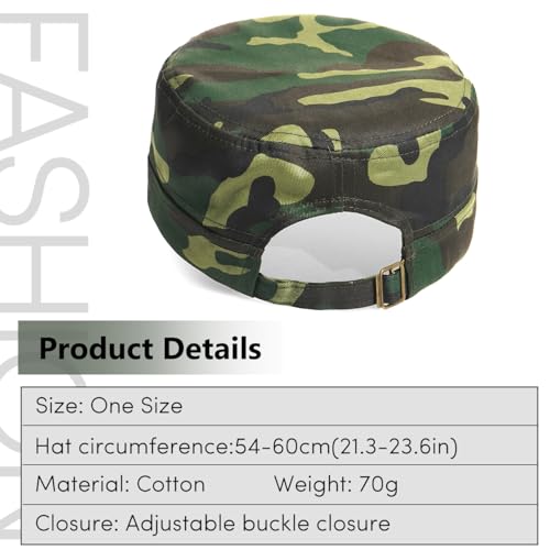 Image of Unisex Basic Cadet Army Caps Everyday Military Style Hat