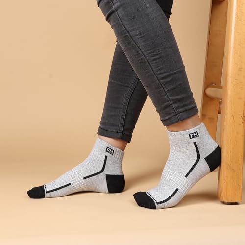 Fitness Mantra® Athletic Special Design Sneaker Length Socks |Free Size |Pack of 3 Pairs |Activewear Sports Socks| 9 41T3zfA+JOL