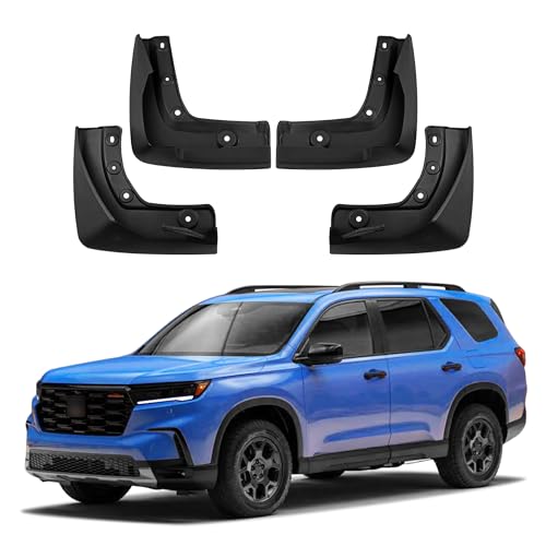 Image of Mud Flaps Compatible with 2026 Honda Pilot Accessories 2025 2024 2023 Splash Guards Winter Vehicle Sediment Protection No Need to Drill Holes