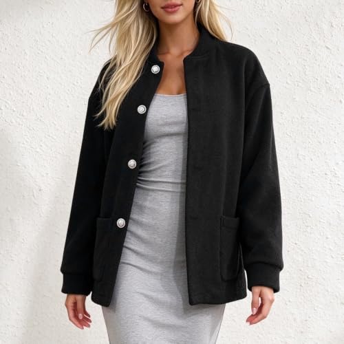 Women's Cardigans Long Sleeve Knit Sweater Clothing with Pockets - image 2