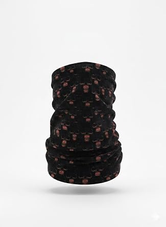 Kafatas  Desenli  ok Ama l  Boyun Bandana, Siyah, Motosiklet ve Outdoor Aktiviteler i in Balaklava Buff