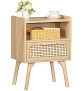 Lerliuo Black Nightstand Set Of 2 – Modern Bedside Table With Drawer, Wood Legs, 26.38” Height - View #10