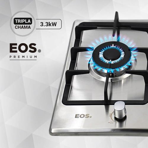 Cooktop a Gás 05 Bocas Eos Inox 90cm Ecg05ib Bivolt