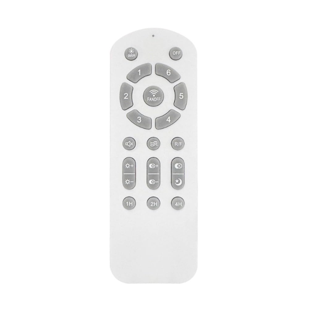 wonderlamp - Ventilador de techo silencioso con aspas retráctiles, Ventilador de techo con Luz Cosmatos 45W CCT Dim 3000-4000 - 5000K, 4400lm