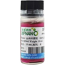 Aqueous Nano Gold Dispersion Au Nanoparticles Water Solution 0.05mg/ml-Same Day Priority Shipping Diameter 80nm, 10 Milliliter