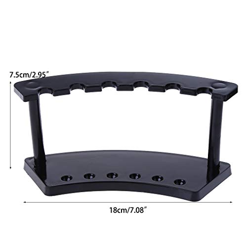 MAGELIYA Potlood Houder, 6 Slots Penseelhouder Bureau Stand Display Rack Zwart voor pennen, Penselen, Markers, Make-up… - Image 4