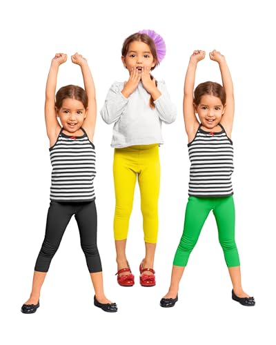 Image of NIK & KNIT Premium Stretchable Plain Capri Leggings for Girls /Kids | Night Wear | Leggings /Capris (Top /T-Shirt NOT Included)
