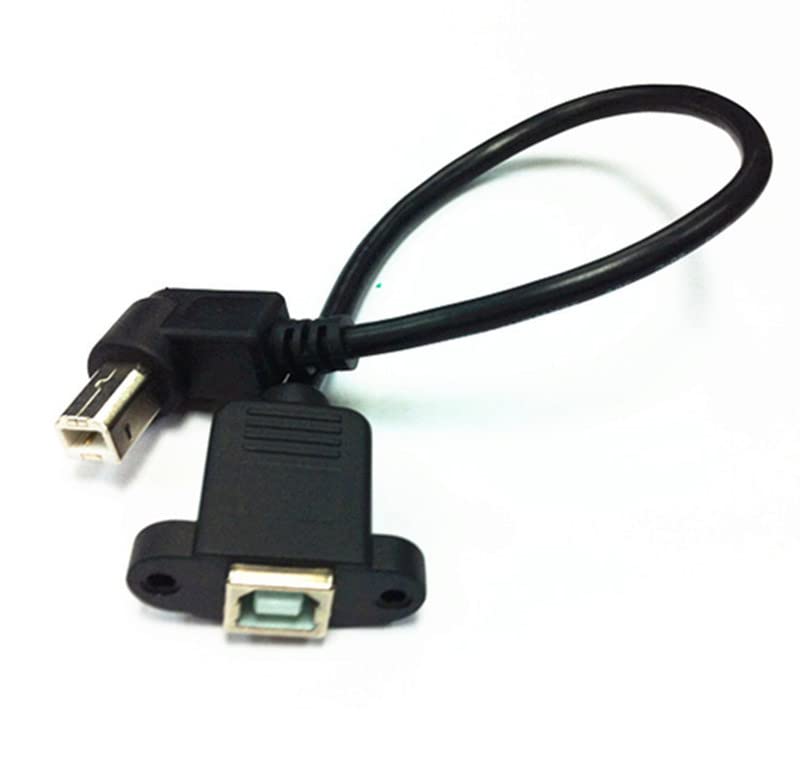 H-its Kabel : (30 CM 90 Degrees right angle USB Type B Male to female panel mount socket : Printer extension cable Lead for (B09X86WZJ3) Amazon Price History, Amazon Price Tracker