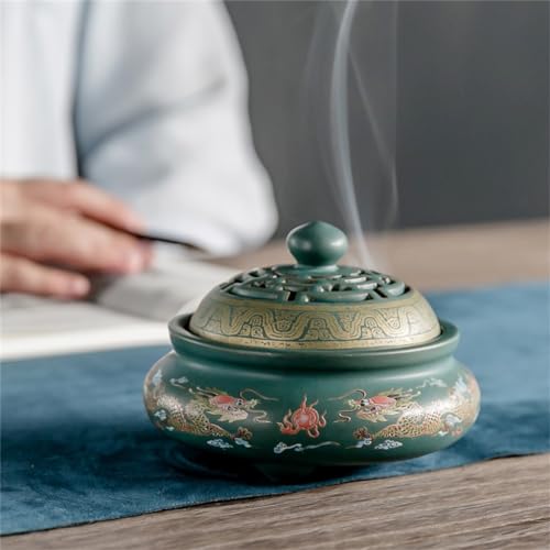 Brûleur d'encens à reflux en émail une idée cadeau idéale pour la maison - 3