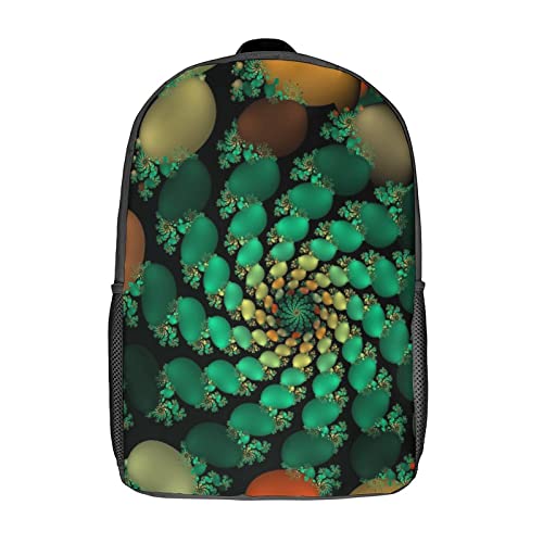 Sac à dos imprimé en 3D Fractal Classic cartable garçons filles personnalisé 17 pouces