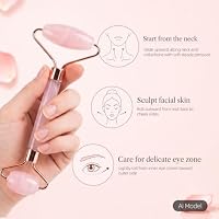 Pink Resin Facial Roller & Gua Sha Set – 2-in-1 Beauty Tool — image 2