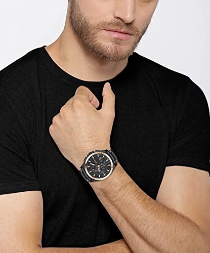 Hugo Boss Stainless Steel Grandmaster Analog Black Dial Men's Watch-1513885 - Image 4