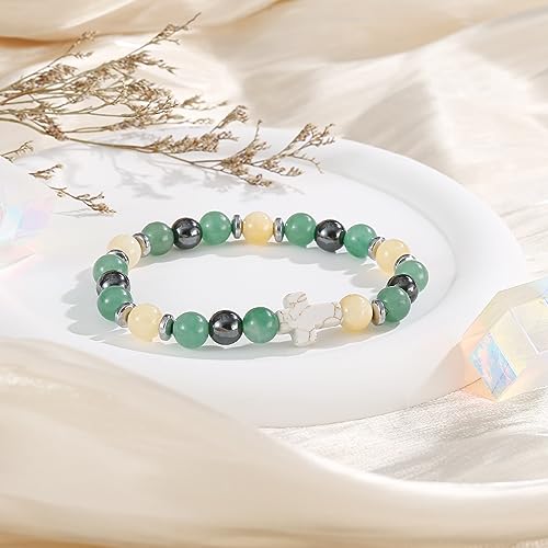 Image of QWNHONEY Cross Bracelet for Women Christian Gifts Colorful Imperial Stone Catholic Religious Jewelry Mothers Day Birthday Christmas Gifts for Women Mother Daughter Sister Girlfriend Grandma Wife