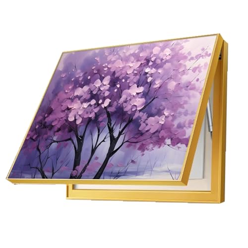 Pintura Tapa Caja Fusibles con Palanca Hidráulica Cubre Contadores Luz Cubierta Cuadro Eléctrico Hall de Entrada(C,60x50cm)