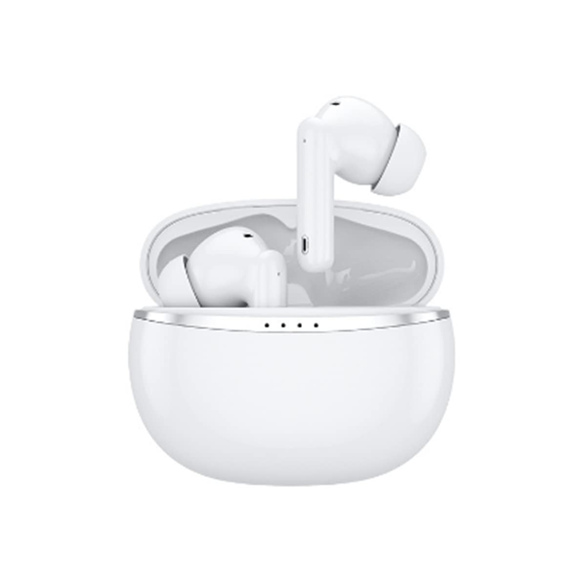 Professional EB Wireless Bluetooth Earbuds | Earphones | ANC | Active Noise Cancelling | White | Compatible with PiPle