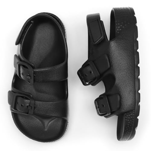 Image of ChayChax Toddler Boys Girls Double Buckle Sandals Children's Adjustable Back Strap Water Sandal