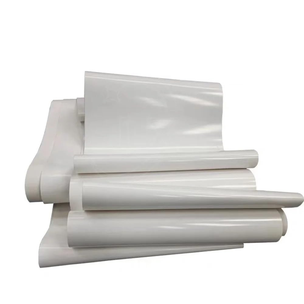 Biały przenośnik taśmowy PVC 3000-3450 mm obwód 60 mm szerokość (3450 mm, grubość 2 mm -1 szt.)