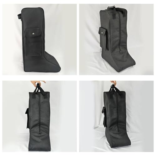 Bolsa para botas de equitación con cremallera y asa portátil 4
