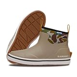 LaCrosse Alpha 6-Inch Women's Deck Boot - Air-Circ Quick-Dry Mesh Liner & Rain Boots - Hand-Laid Rubber Construction & Waterproof Shoes for Women - Non-Slip ForeDeck Outsole - Timber Wolf/Camo - 8.5