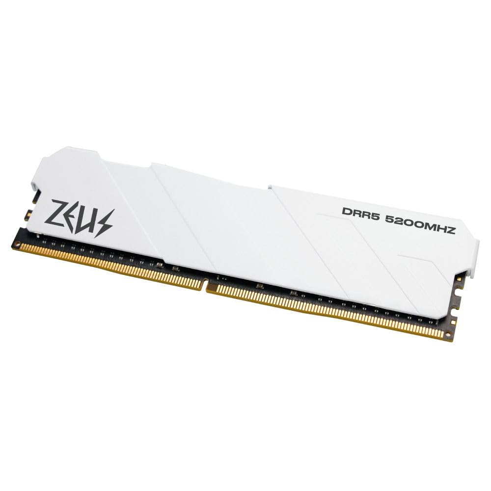 Rise Mode Zeus DDR5, Memória RAM 16GB, 5200MHz, CL42, Branco