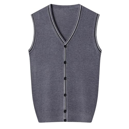 Men's Business Casual V-Neck Knitted Vest Classic Wool Sleeveless Vests2
