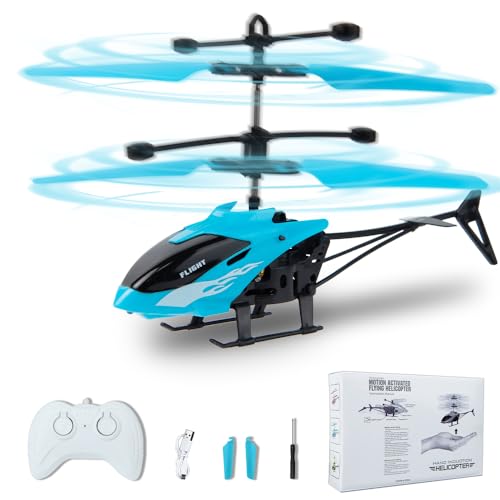 Remote Control Helicopter, Gesture Sensing Indoor Flying Helicopter Toys,RC Airplane for Teenages with 10Mins Flight, RC Helicopters for Kids with...