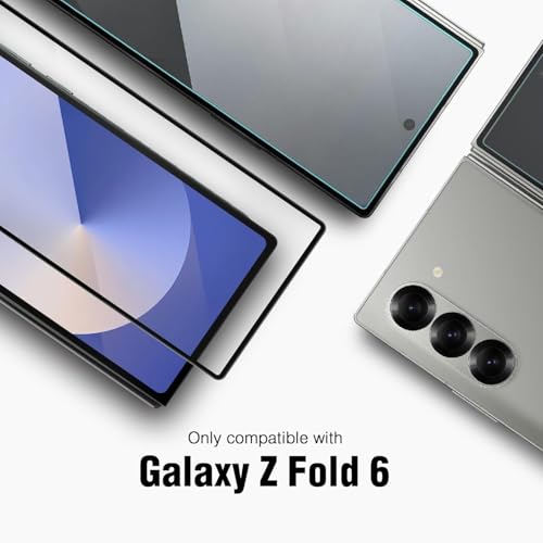 Image of Mr.Shield Top-Notch HD+ Tempered Glass Screen Protector Guard For Samsung Galaxy Z Fold 6 (Front), 9H Hardness, Military Grade Protection, Easy Installation kit