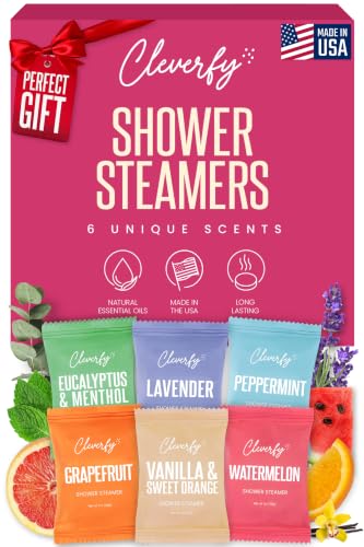 Image of Cleverfy Shower Steamers Aromatherapy Gifts for Teen Girls, 6 Tablets