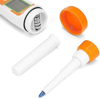 pH Tester for Food Digital pH Meter for Sourdough Starter and Dough Spear Sensor Food pH Kit Works for Fermented Sausages Cheese Sushi Rice Canned Jam Soapmaking and Other Solid Semi-Solid